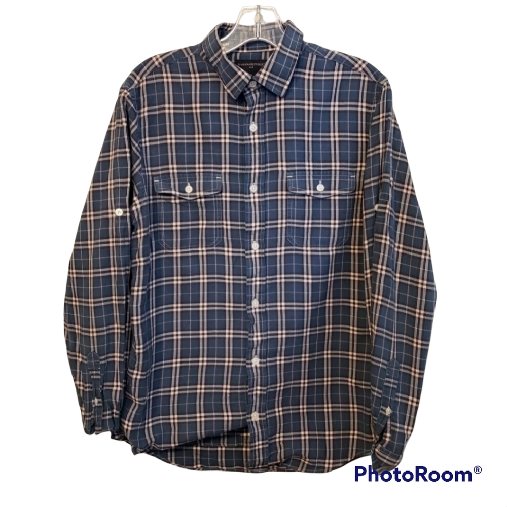 Banana Republic Plaid Long Sleeve Button Down